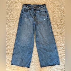 American Eagle Outfitters High-Waisted Ultra Wide Leg Jeans